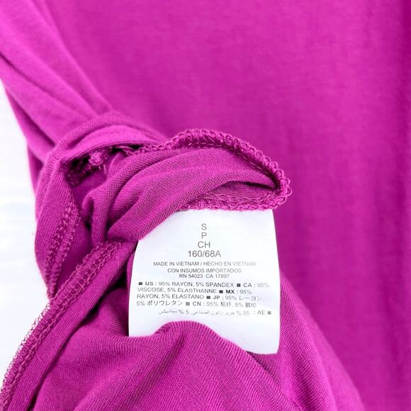 Old Navy Jersey Knit Maxi Skirt Purple Double Side Slit Stretch Womens Small - Picture 7 of 7